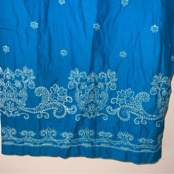 Ralph Ralph Lauren Vintage Blue Embroidered Cotton Spaghetti Strap Dress Size XS - Picture 4 of 8